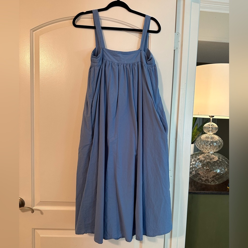 StitchDrop Blue Sundress with pockets